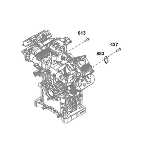 Exhaust Group Diagram and Parts List for 61G277-0008-J1 400000 - 699999 Briggs and Stratton Engine